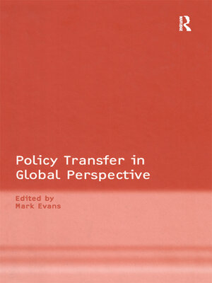 cover image of Policy Transfer in Global Perspective